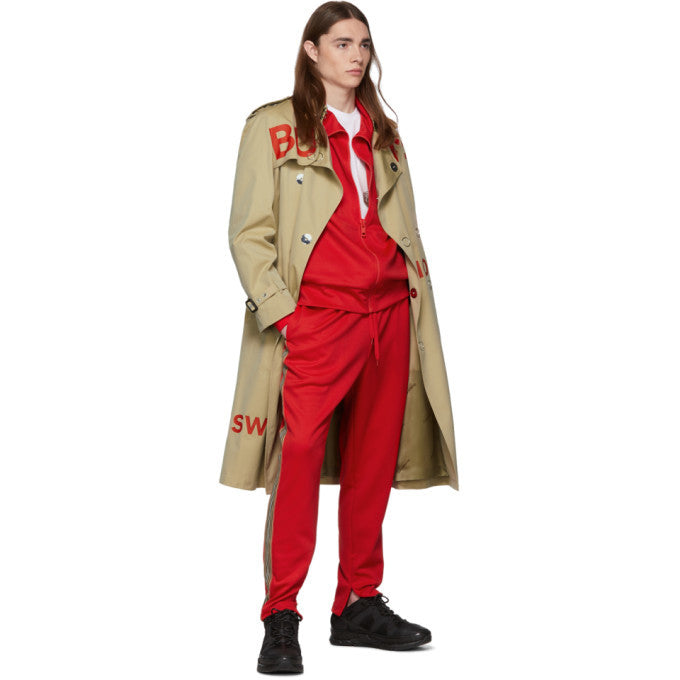 BURBERRY Red Icon Stripe Sorrento Lounge Pants