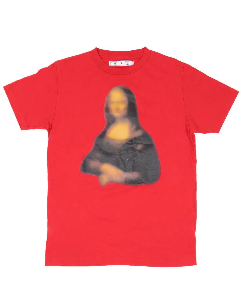 Off-White Blurred Mona Lisa Print T-Shirt
