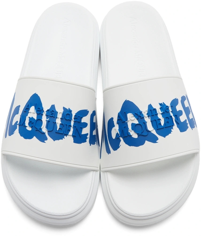 ALEXANDER MCQUEEN Graffiti Logo Slides