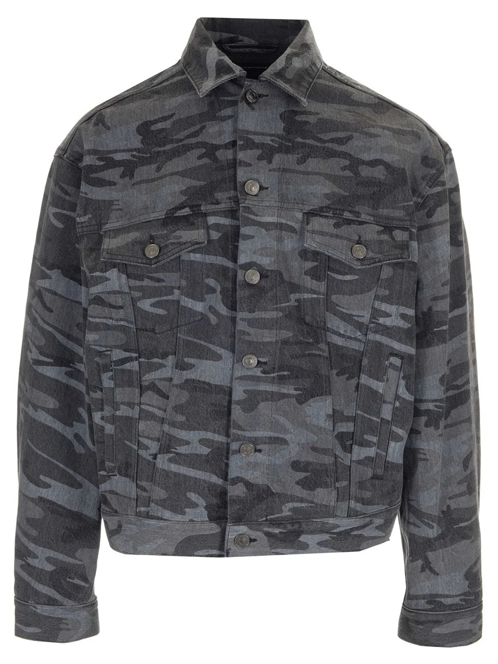 Balenciaga camouflage-print denim jacket