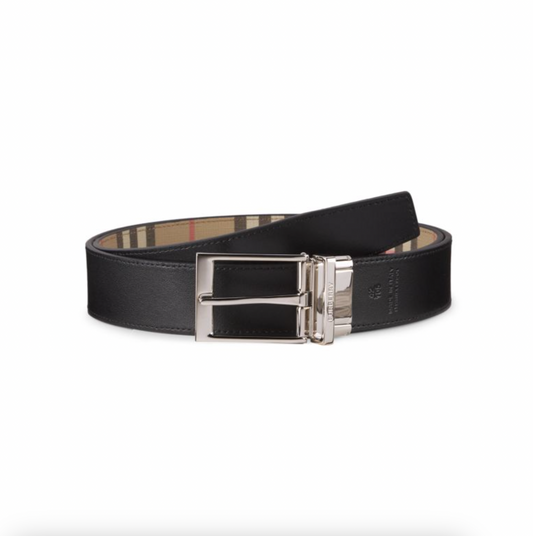 BURBERRY Louis Leather Reversible Belt