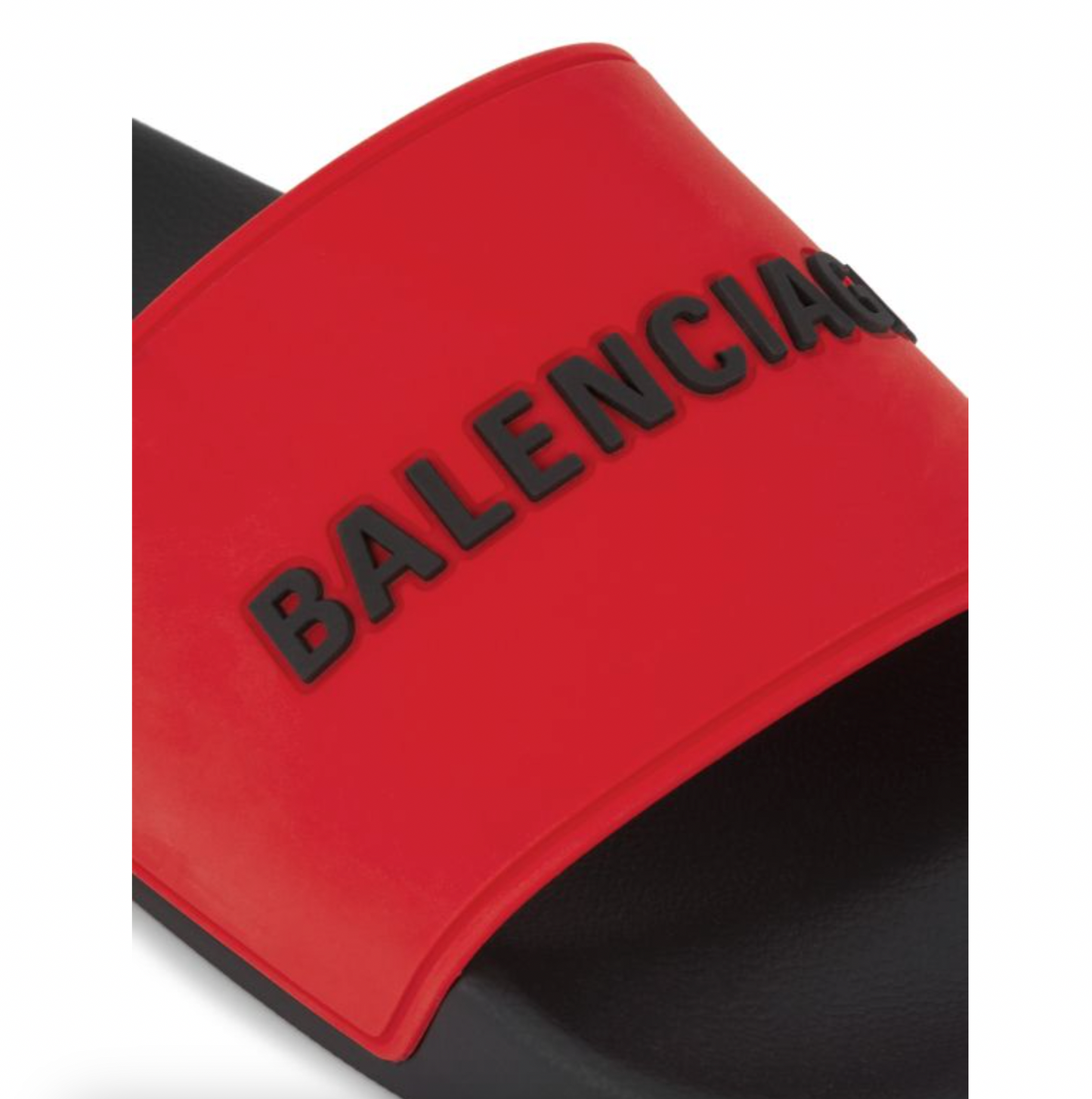 BALENCIAGA Logo Rubber Pool Slide