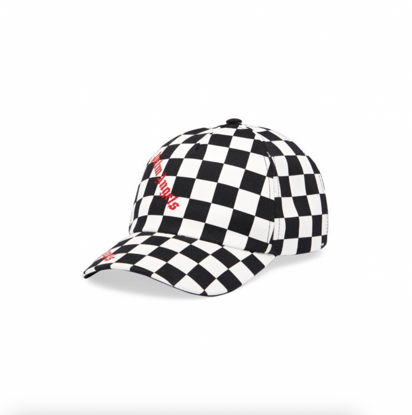 PALM ANGELS Damier Logo Checkered Baseball Cap