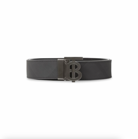 BURBERRY Monogram Motif Leather Belt