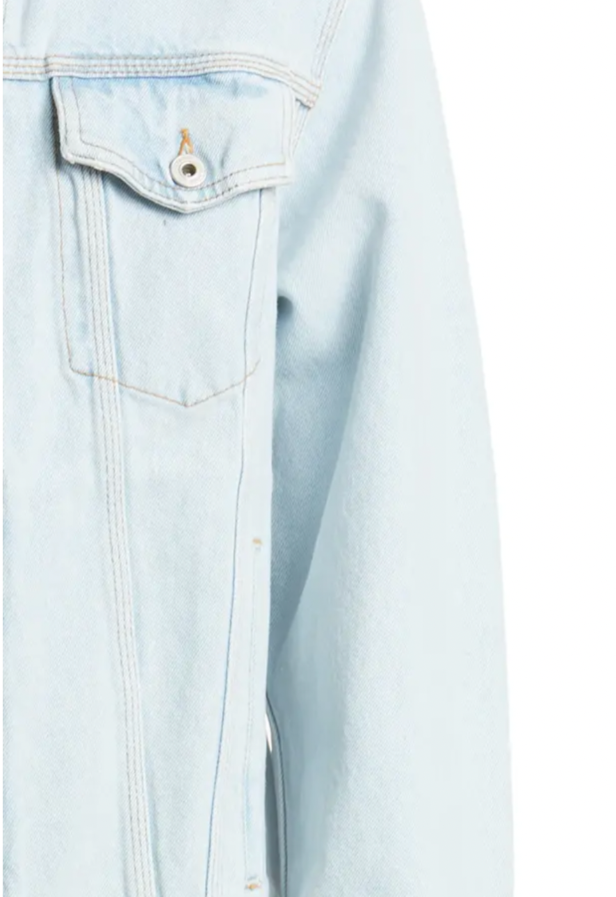 Off-White x Sal Barbier Gender Inclusive Arrow Denim Trucker Jacket