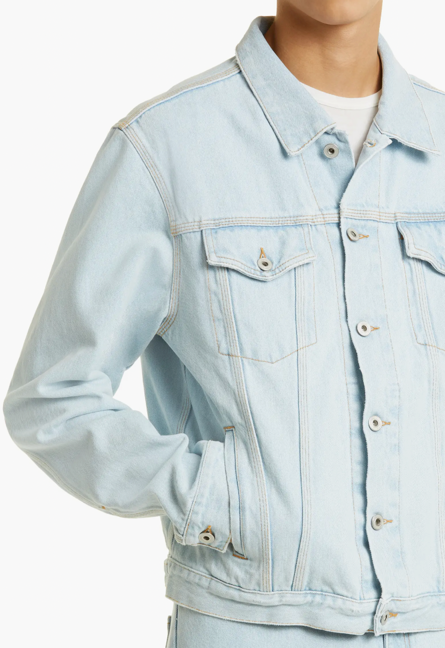 Off-White x Sal Barbier Gender Inclusive Arrow Denim Trucker Jacket