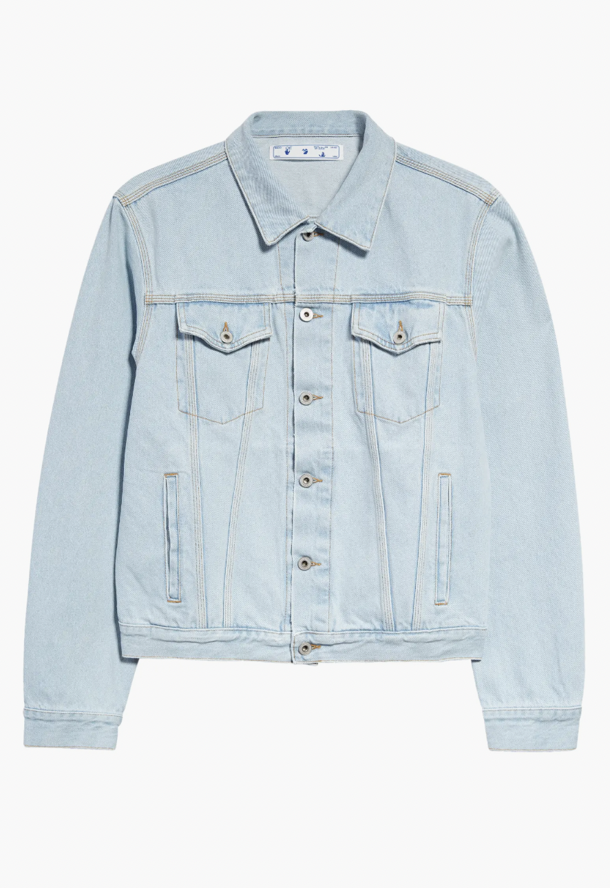 Off-White x Sal Barbier Gender Inclusive Arrow Denim Trucker Jacket