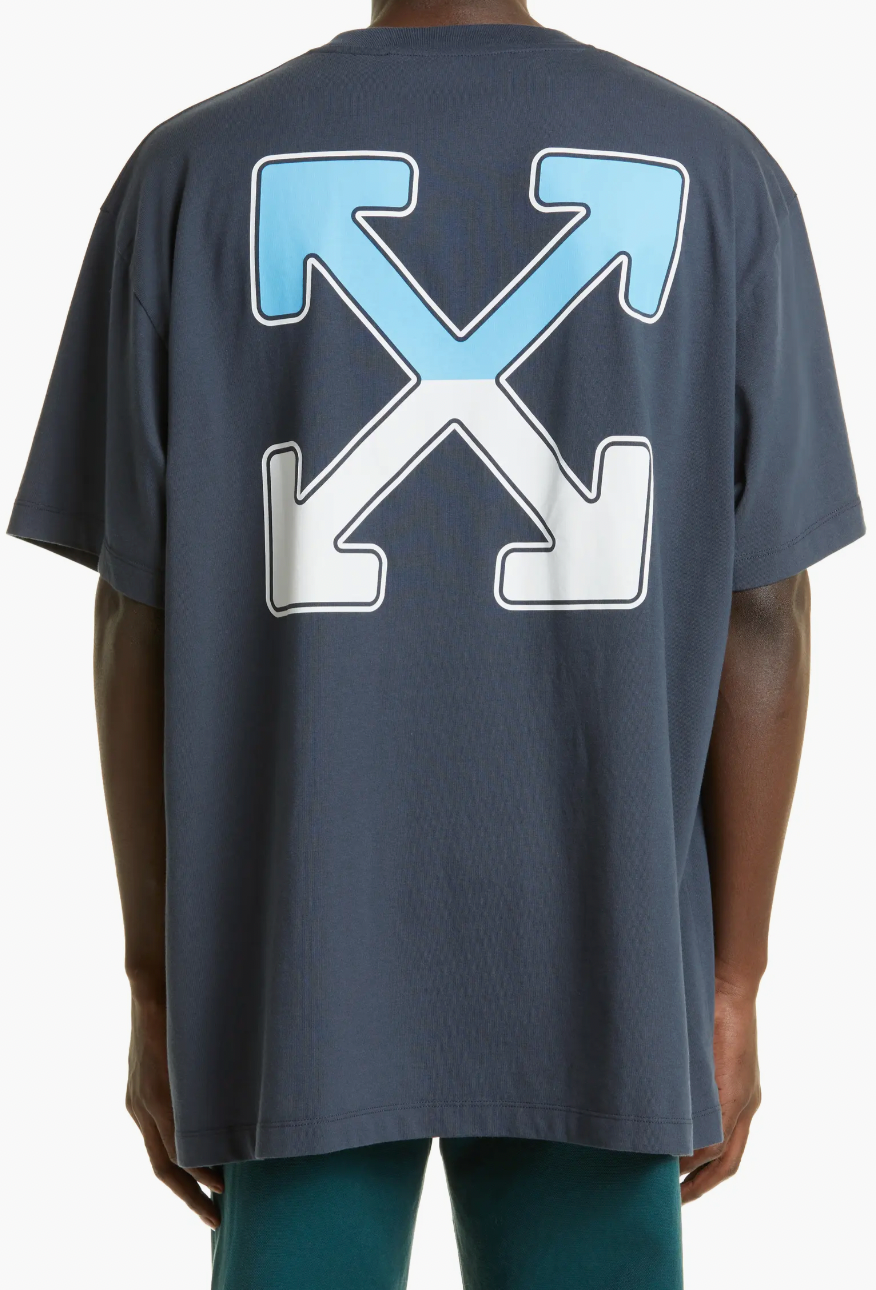 Off-White Between Arrow Oversized Cotton Graphic Tee