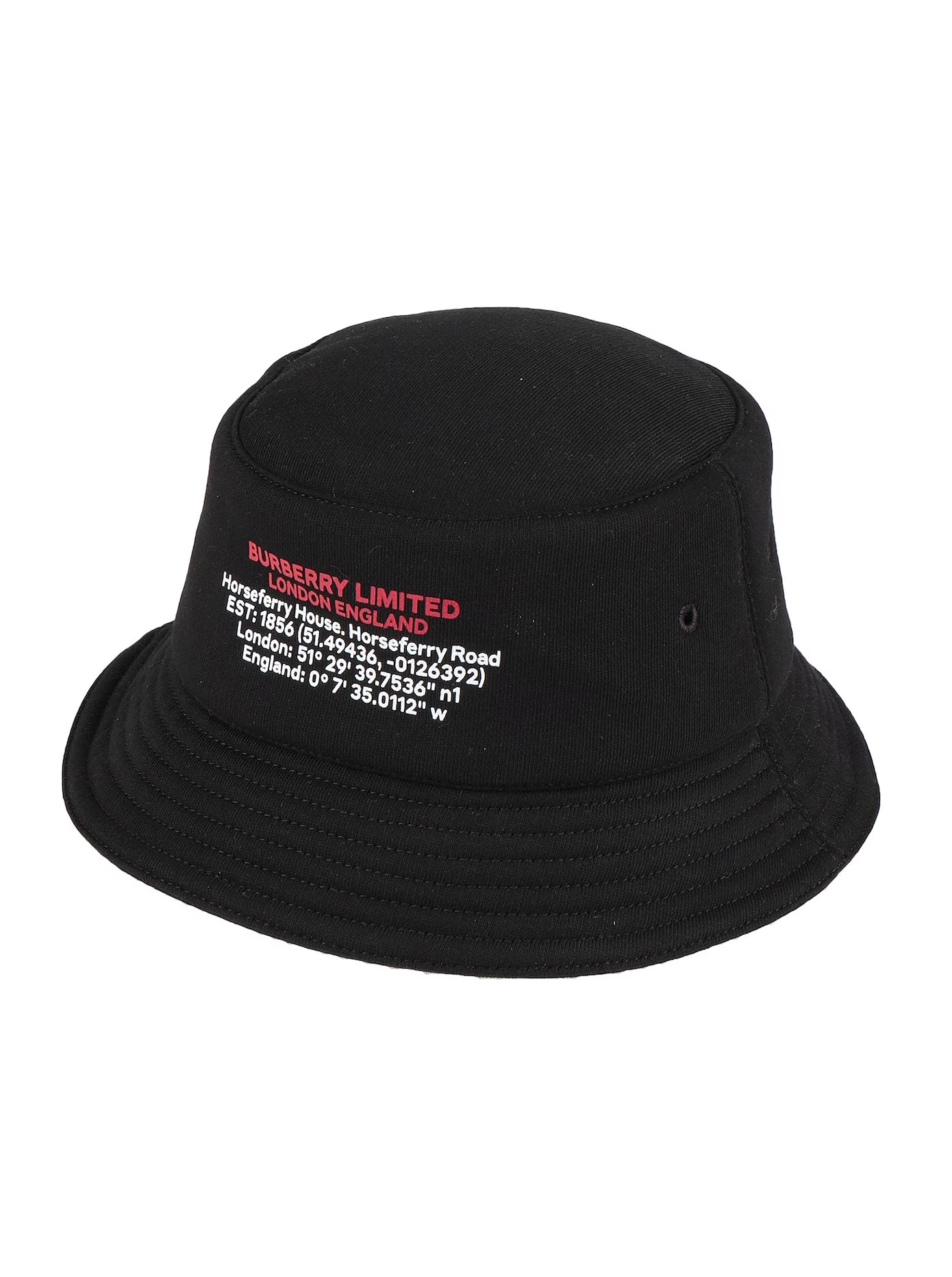 BURBERRY Slogan-Print Bucket Hat